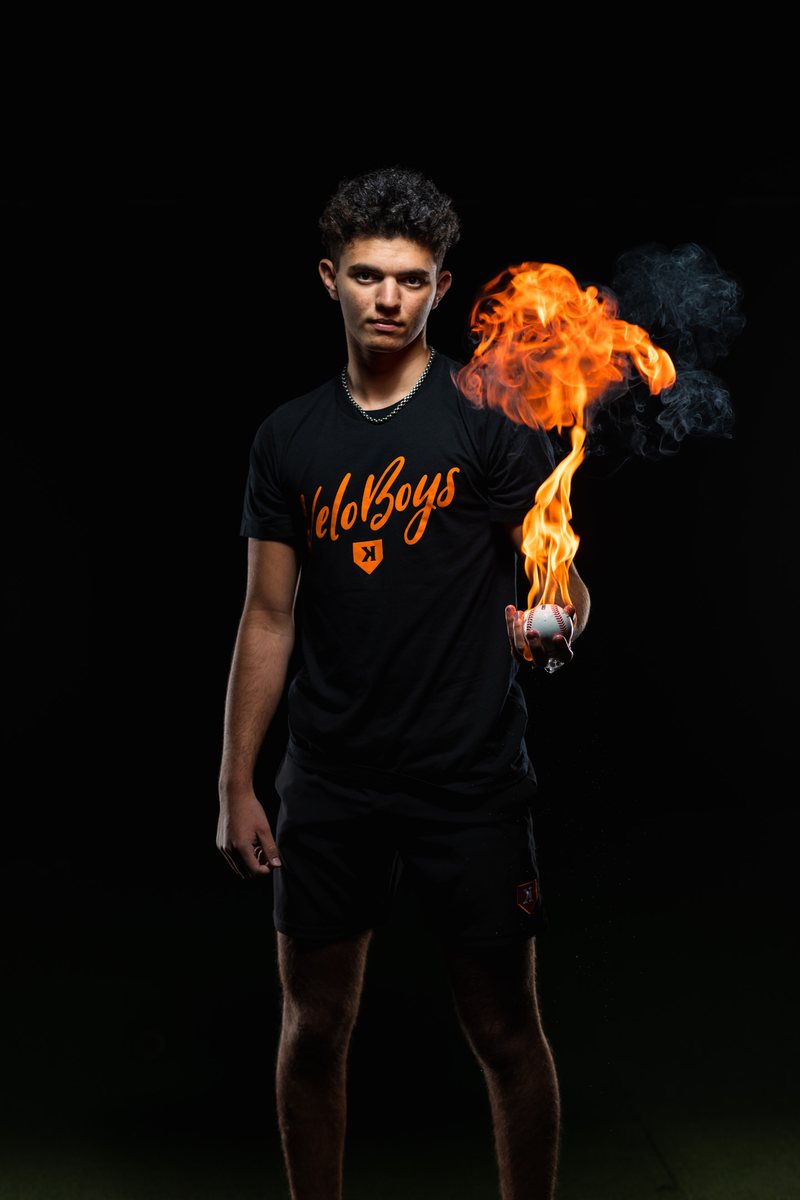 VeloBoys, a baseball on fire