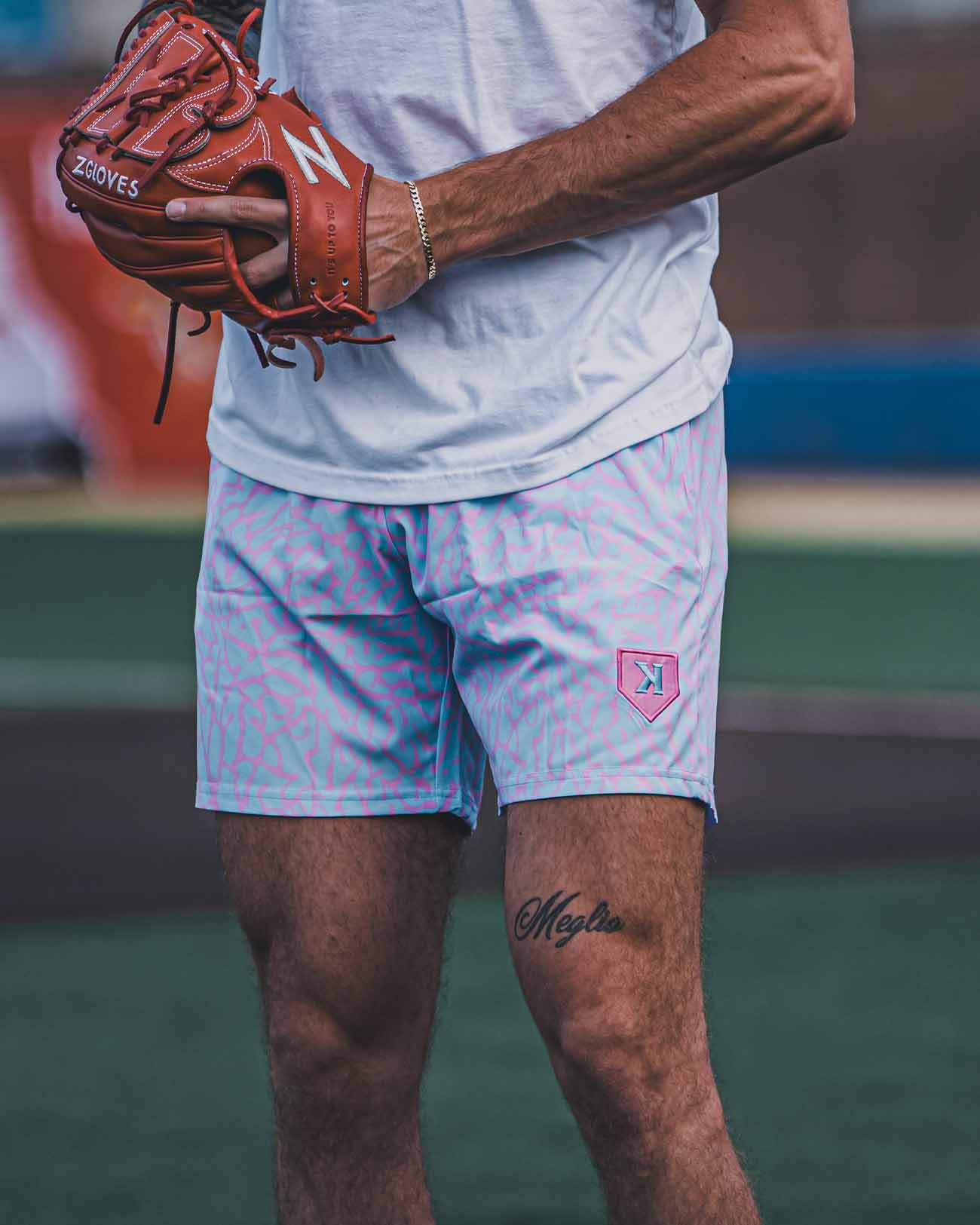 Cotton Candy Elephant Print Shorts - Pitchers Only