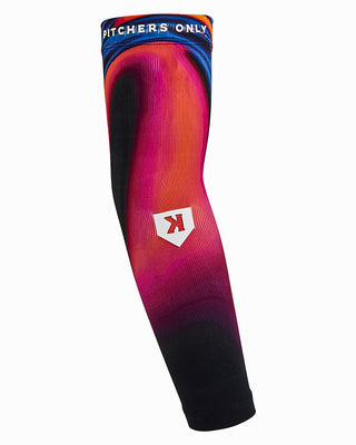 Graduated Compression Pitcher Arm Sleeve - Psychedelic