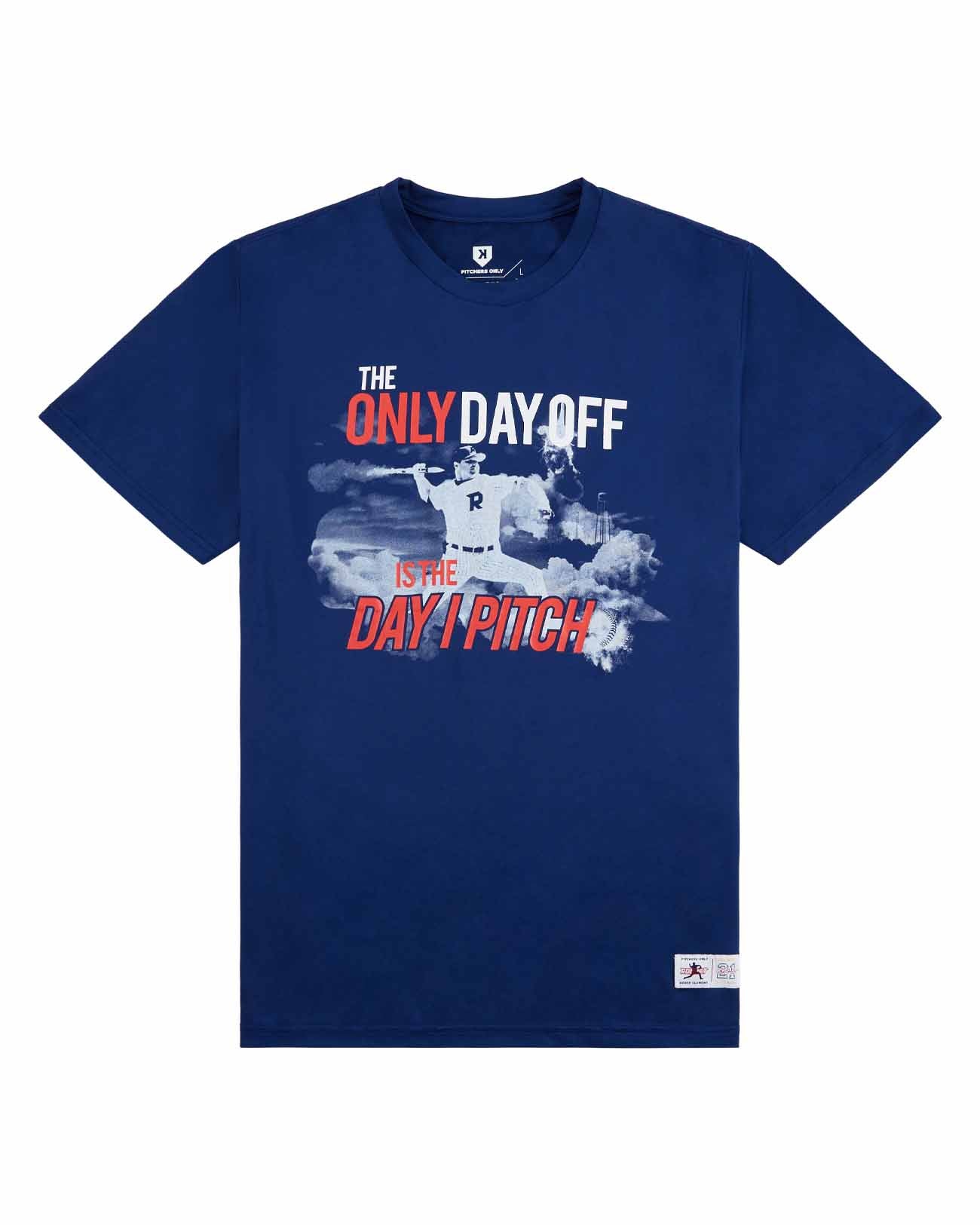 Pitchers Only Rocket Performance Tee Navy - lifestyle photo