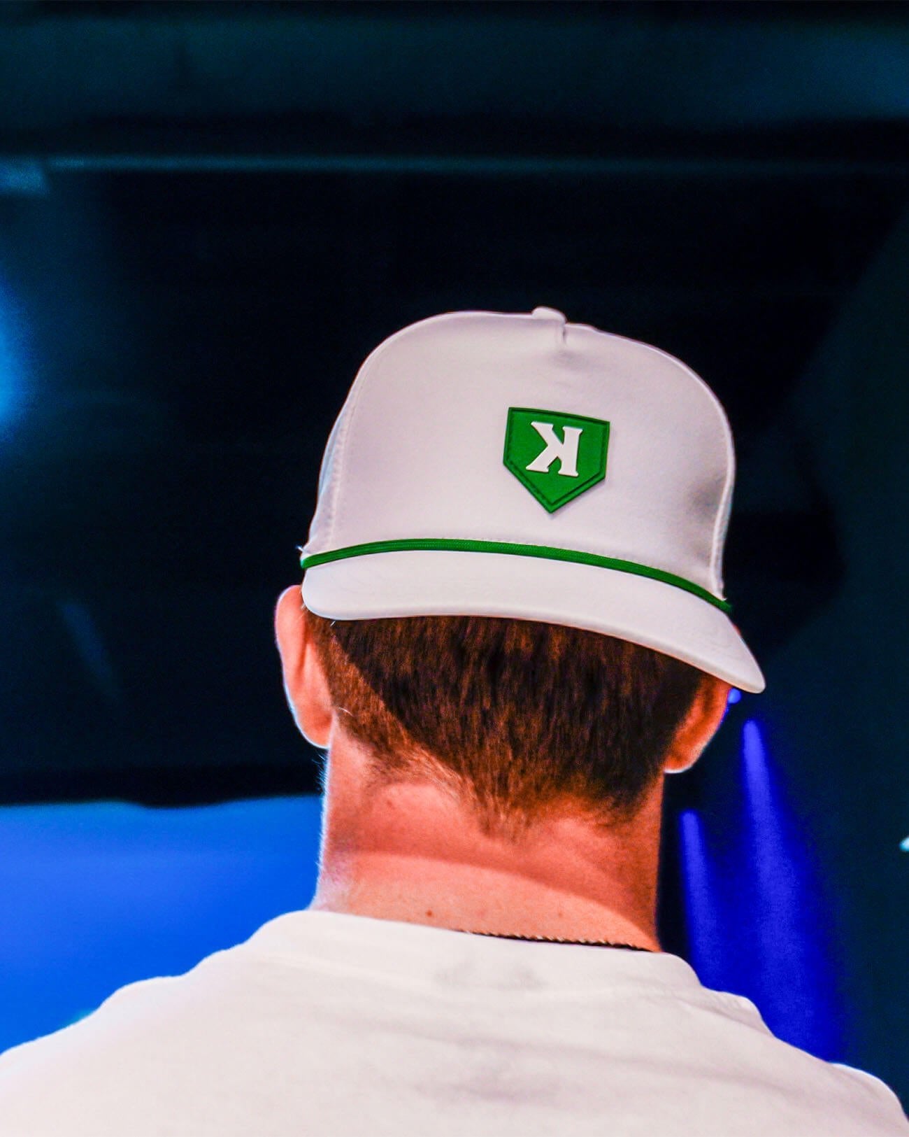 White and Green Golf Hat - Pitchers Only