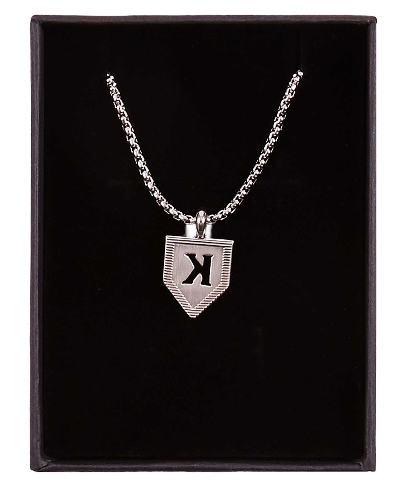 Baseball K Pendant & Chain Necklace | Pitchers Only