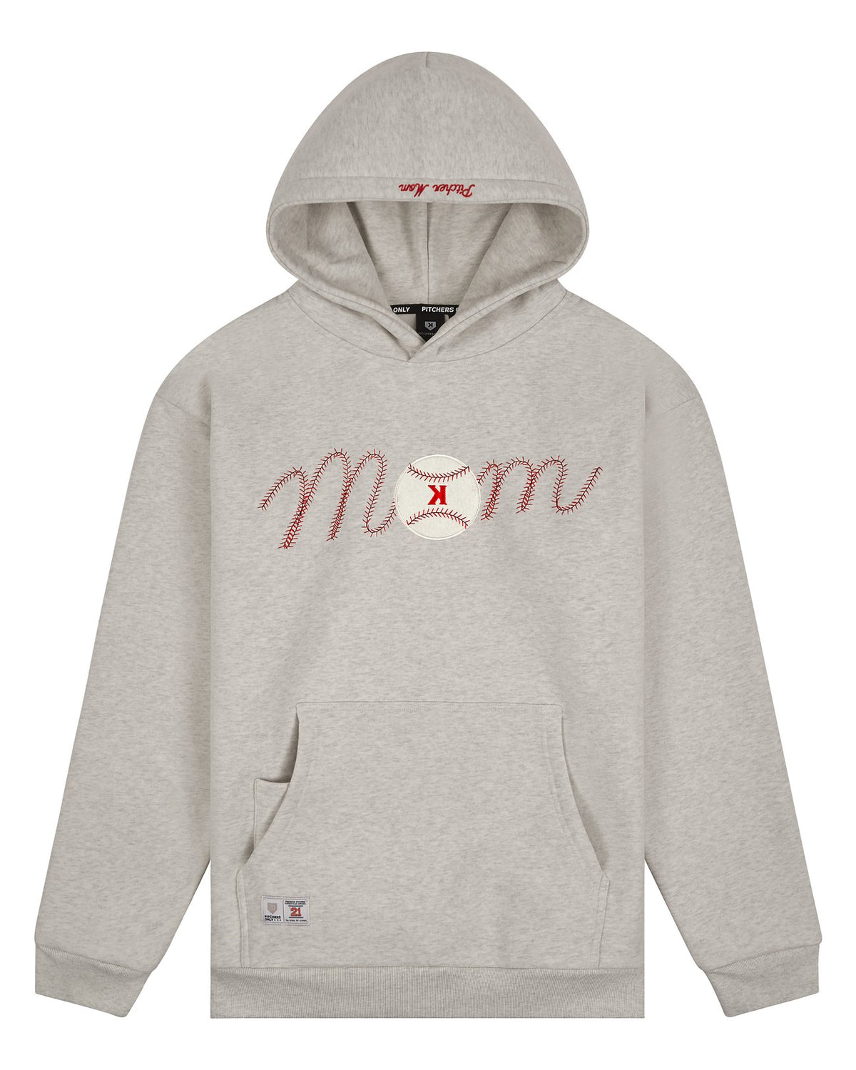 Mom Baseball Stitch Hoodie - Pitchers Only