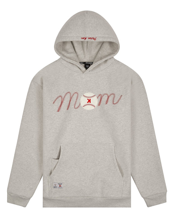Mom Baseball Stitch Hoodie - Pitchers Only