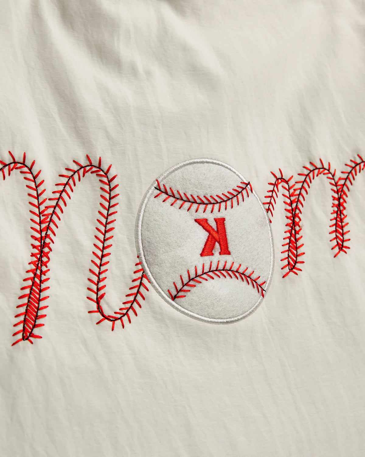 Mom Baseball Stitch Tote - Detail - Pitchers Only