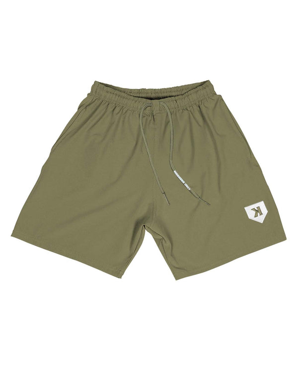 Olive Training Shorts - Pitchers Only