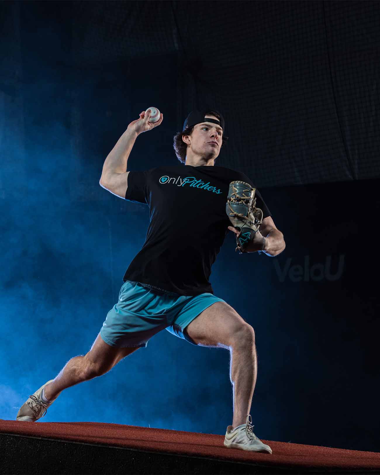 OnlyPitchers Tee baseball pitcher tee - detail closeup