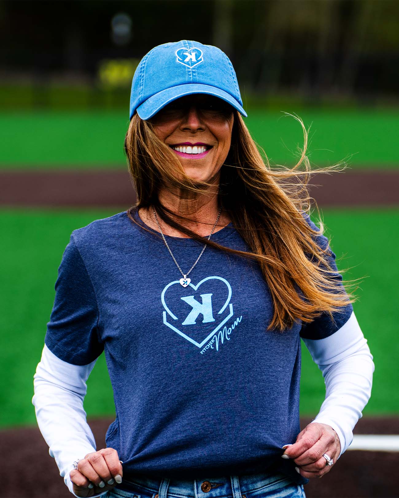 Pitcher Mom Heart Tee - Pitchers Only