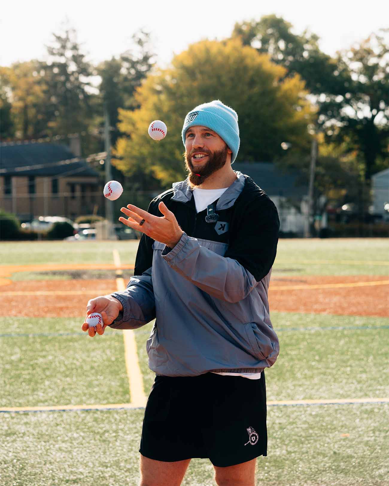 Pitchers Only x Robby Row Hacky Sack (3-pack) baseball pitcher gear - side angle