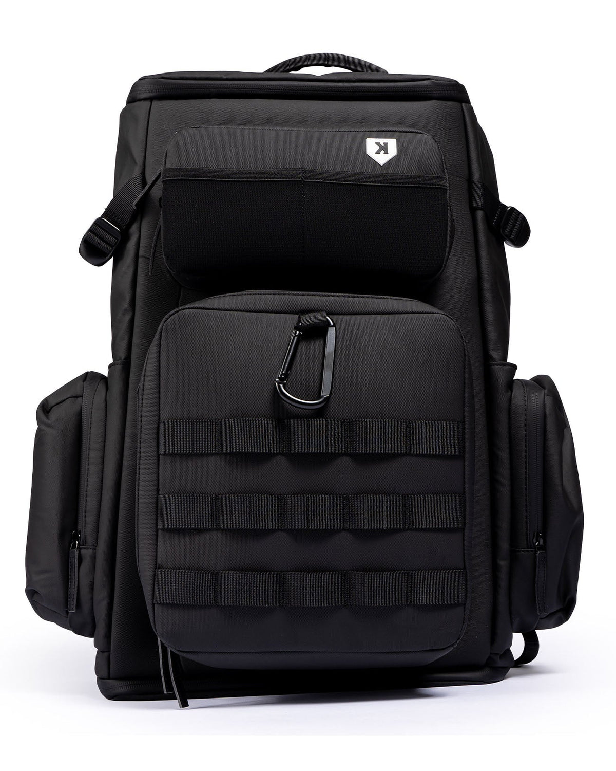 Front view of Pitchers Only Black Shove Day Bag