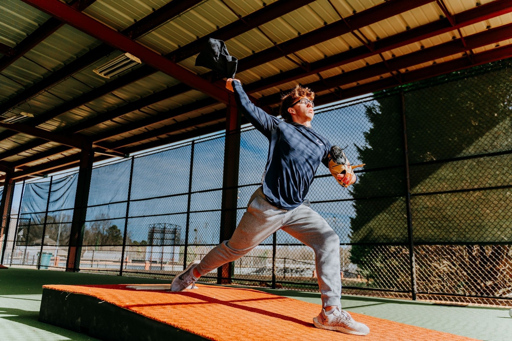 Single Training Ball by Pitchers Only - back view