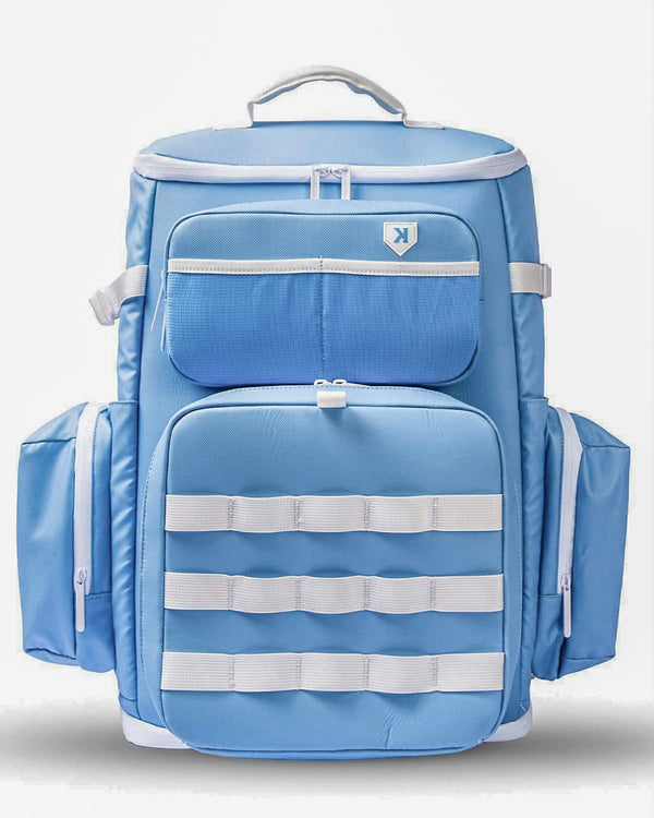 Pitchers Only Shove Day Bag - Sky Blue baseball pitcher gear - front view