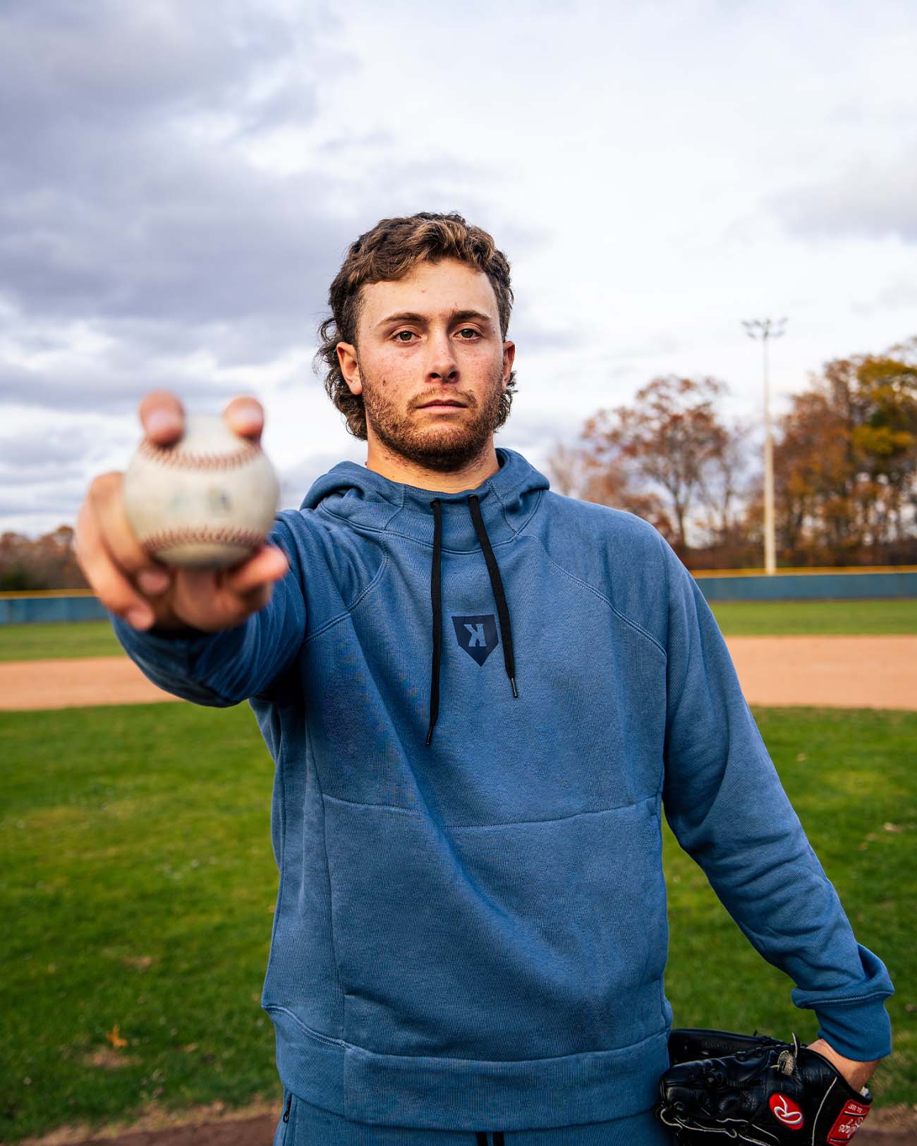 Storm Blue Tech Hoodie - Pitchers Only