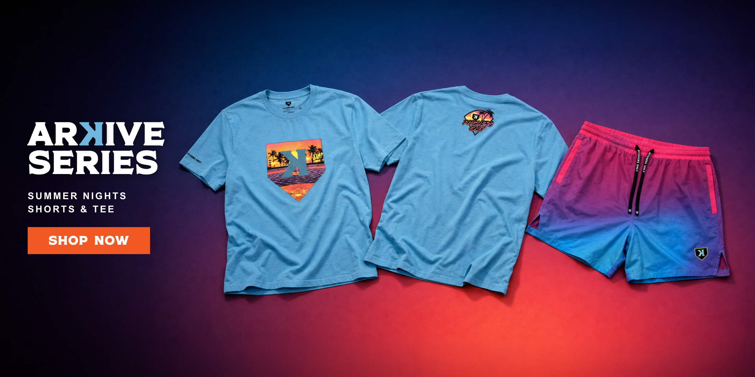 Summer Nights Shorts & Tee, July Arkive Series drop