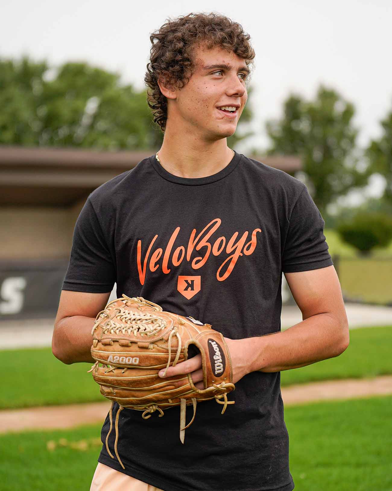 Pitchers Only Velo Boys Tee - lifestyle shot