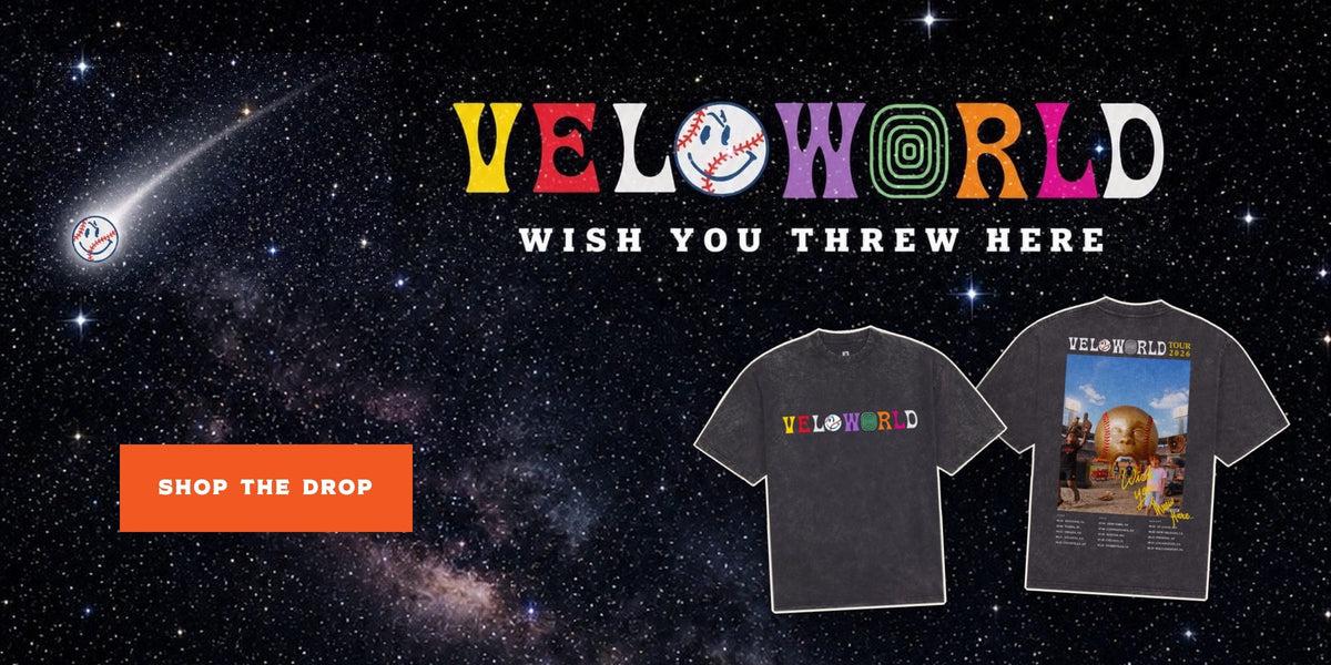 Velo World Tour tee, wish you threw here, shop the drop