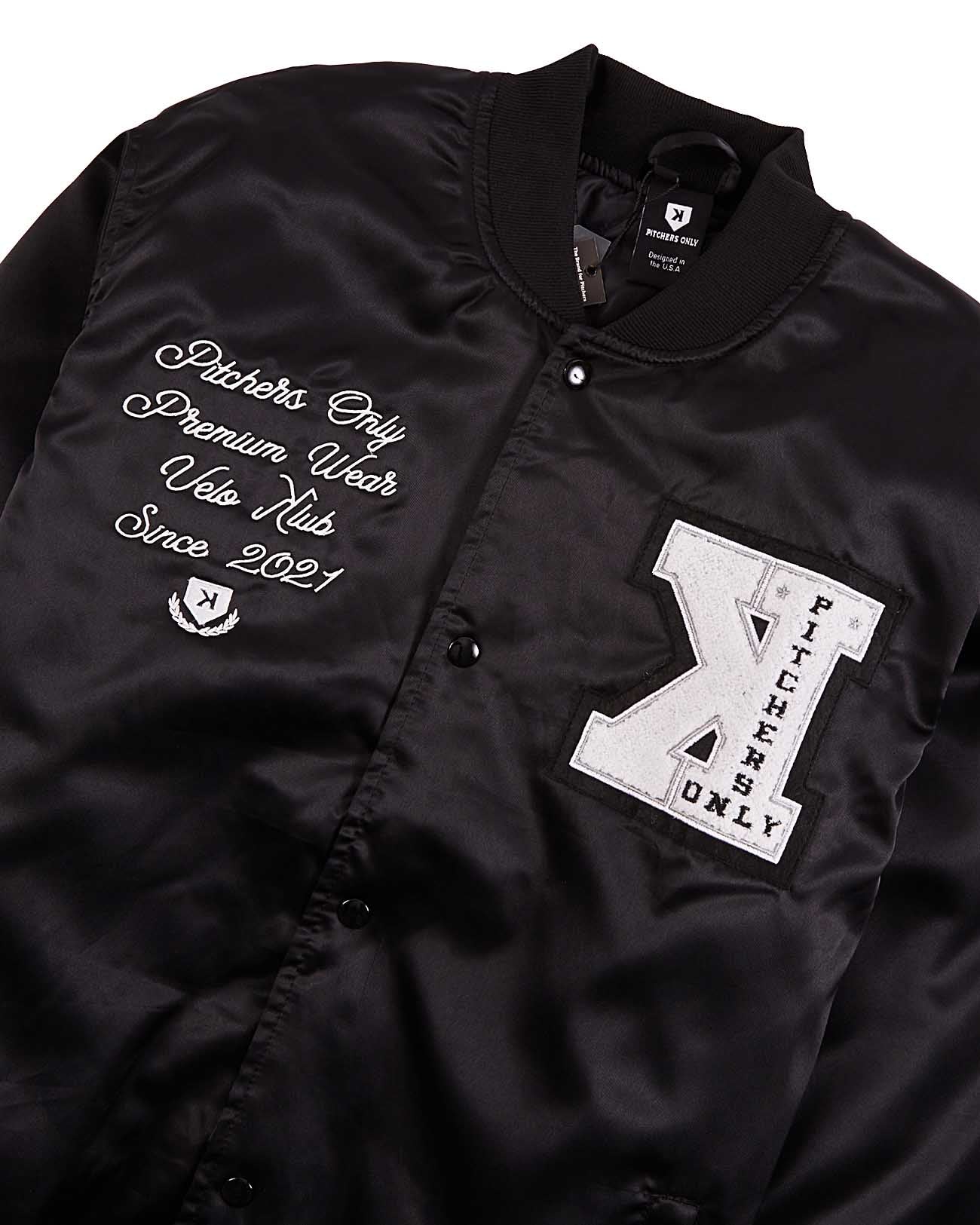 Youth Black Velo Klub Bullpen Jacket | Pitchers Only