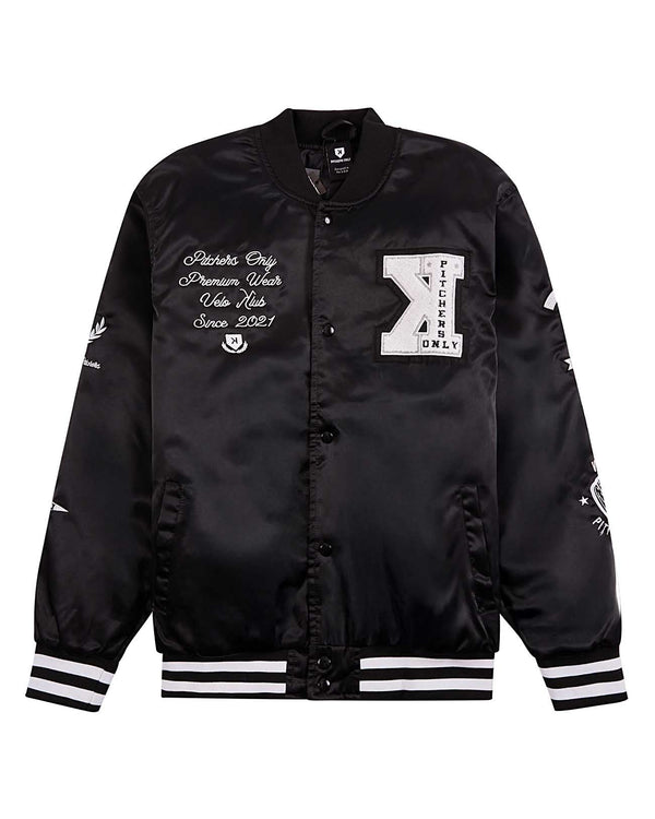 YOUTH Black Velo Klub Bullpen Jacket - Pitchers Only