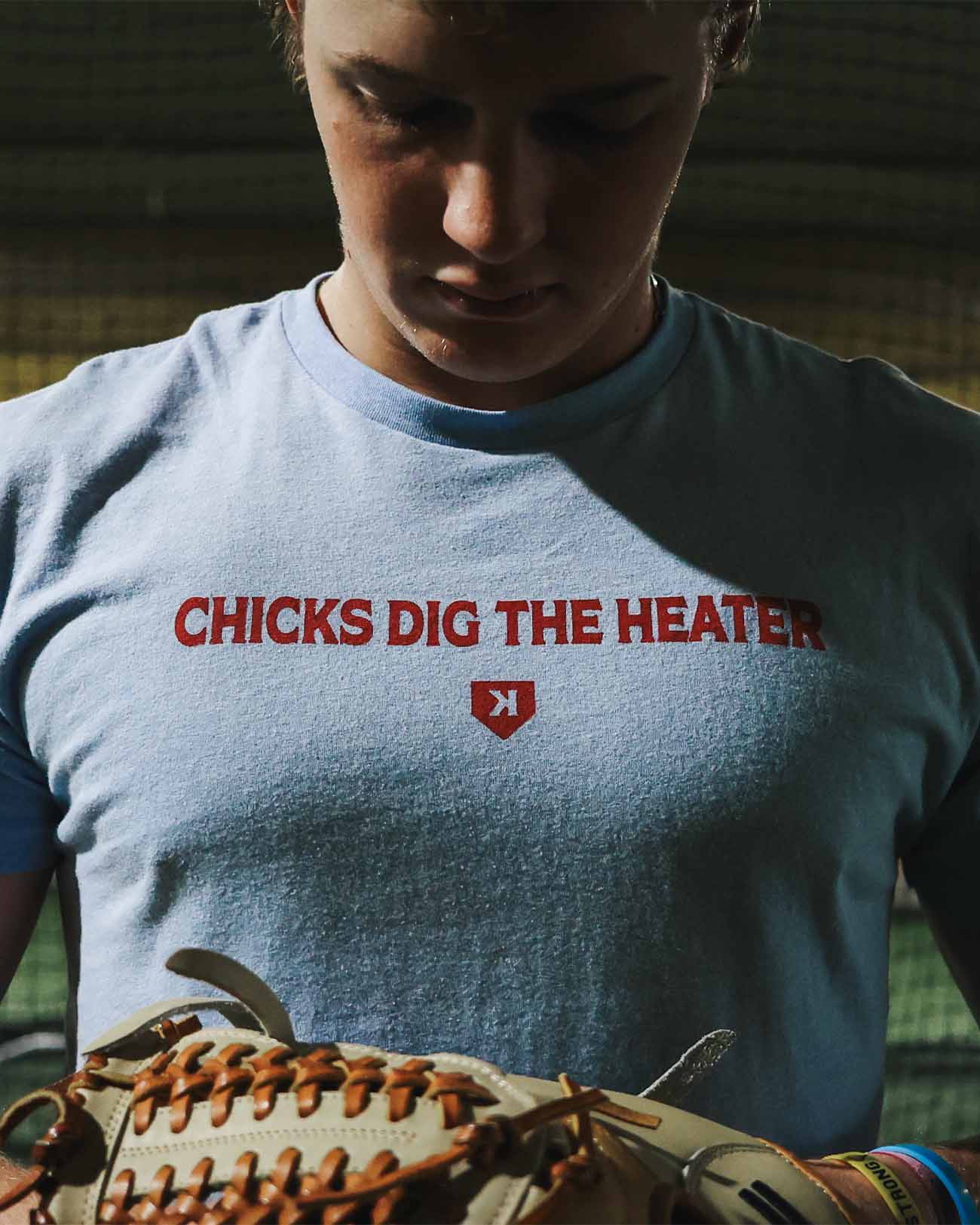 YOUTH Chicks Dig the Heater Tee - Pitchers Only