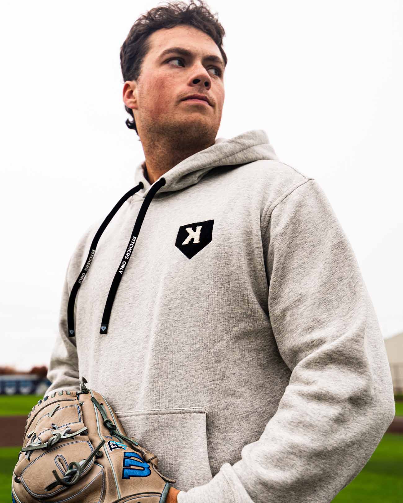 YOUTH Core Hoodie - Gray - Pitchers Only