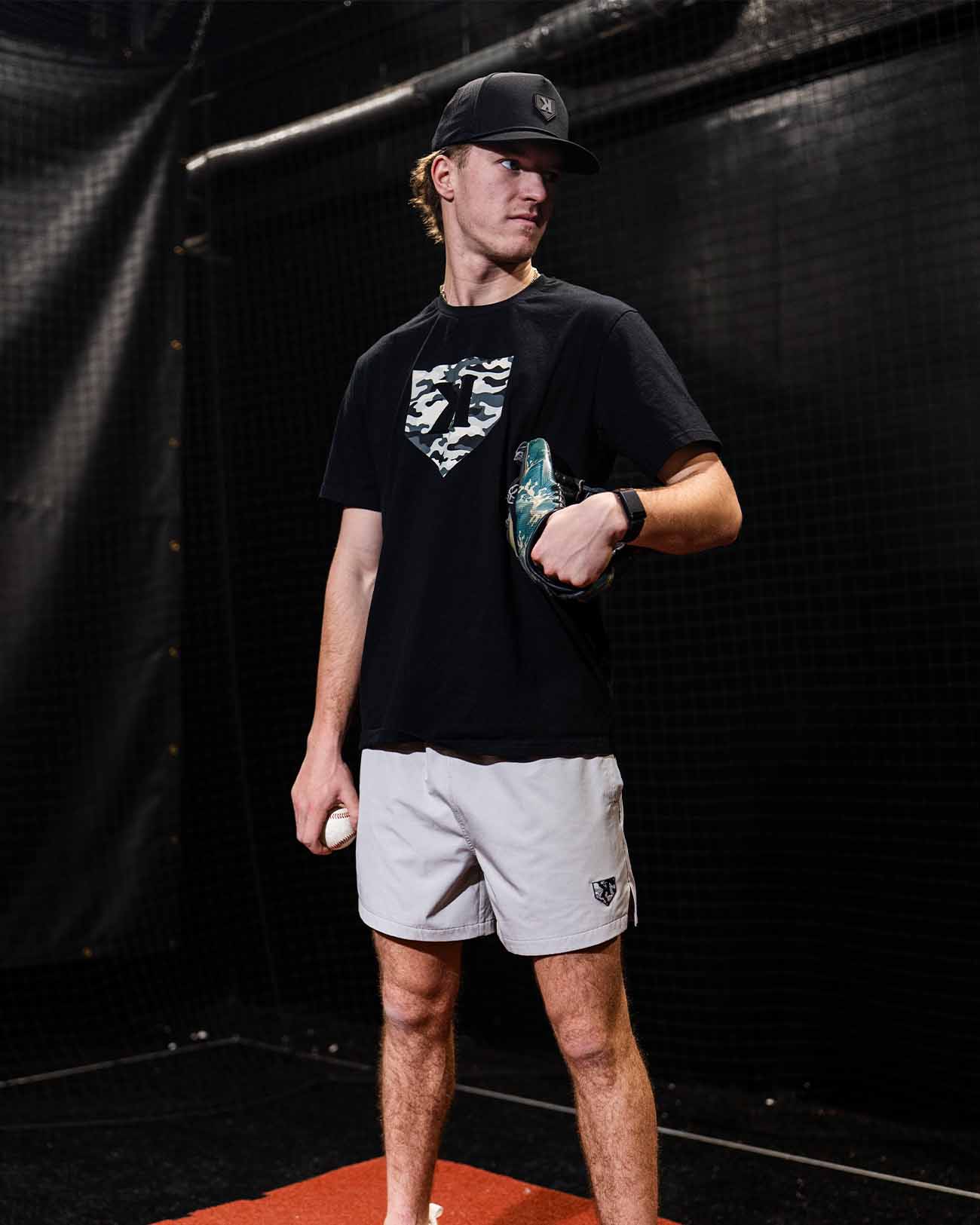 Pitchers Only Ghost Camo Training Shorts - lifestyle shot