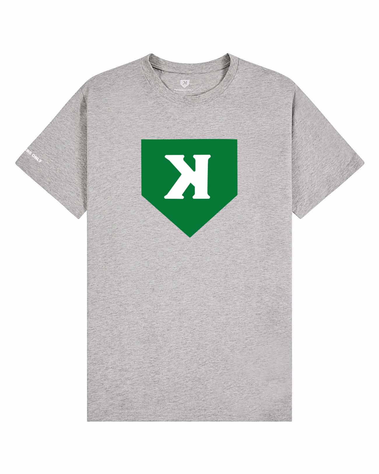 Pitchers Only Shamrock Tee baseball pitcher tee - front view