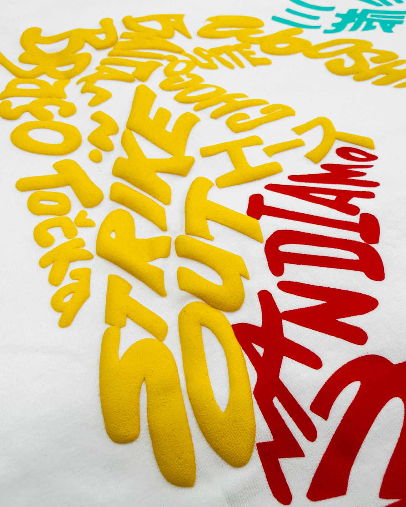 YOUTH World of Ks Tee baseball pitcher tee - flat lay