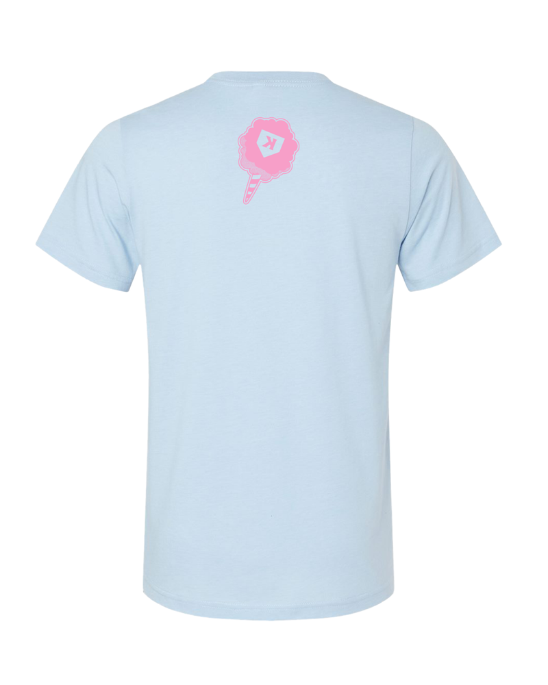 Bradley Basic Tee - Pure Coconut w/ Cotton Candy Blue main image 1